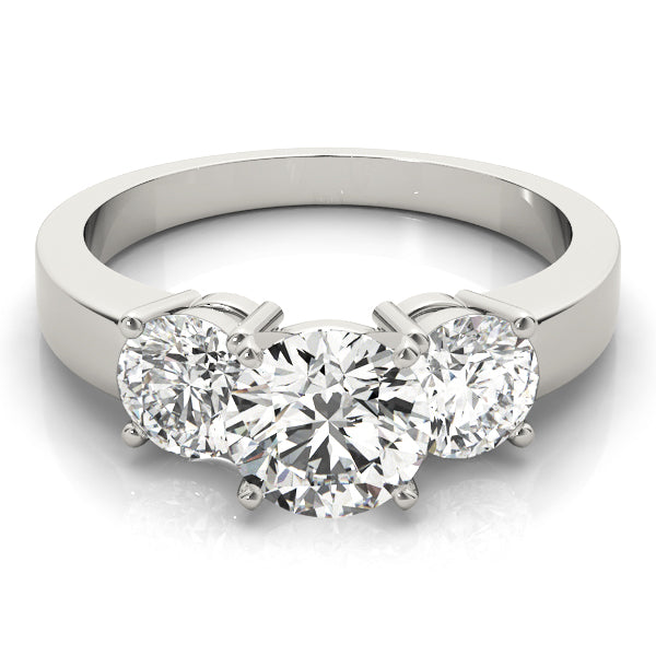 Round Three-Stone Diamond Engagement Ring · 0.50 ct tw