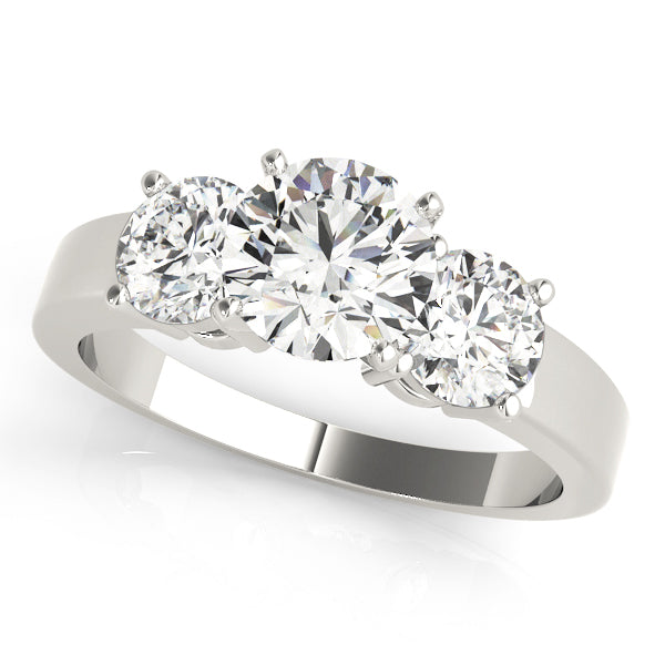 Round Three-Stone Diamond Engagement Ring · 1.00 ct tw