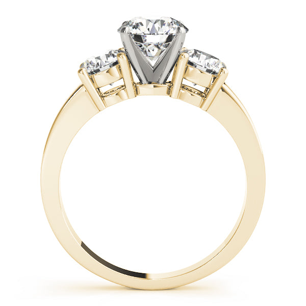 Round Three-Stone Diamond Engagement Ring · 0.32 ct tw