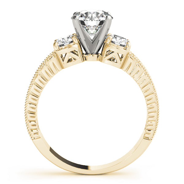 Round Three-Stone Diamond Engagement Ring · 0.24 ct tw