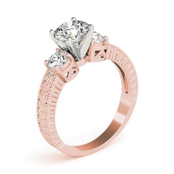 Round Three-Stone Diamond Engagement Ring · 0.30 ct tw