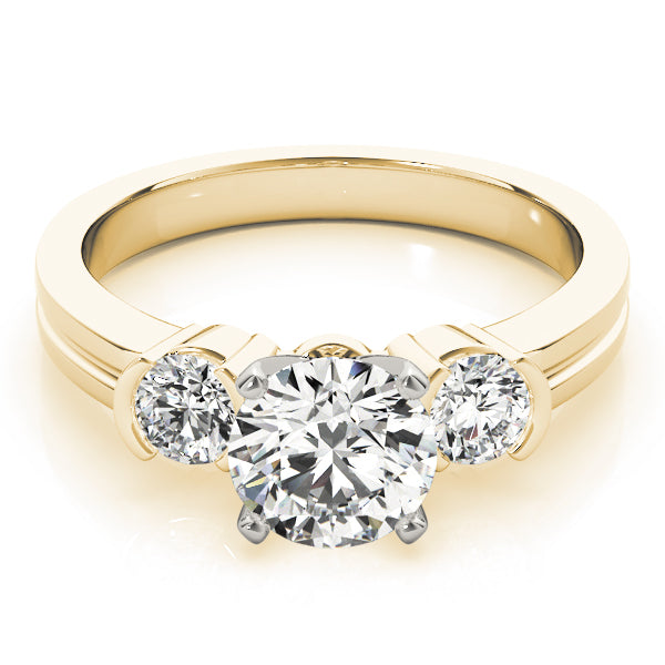 Round Three-Stone Diamond Engagement Ring · 0.40 ct tw