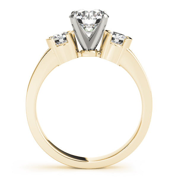 Round Three-Stone Diamond Engagement Ring · 0.40 ct tw