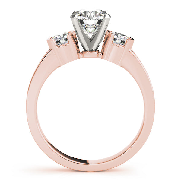 Round Three-Stone Diamond Engagement Ring · 0.40 ct tw