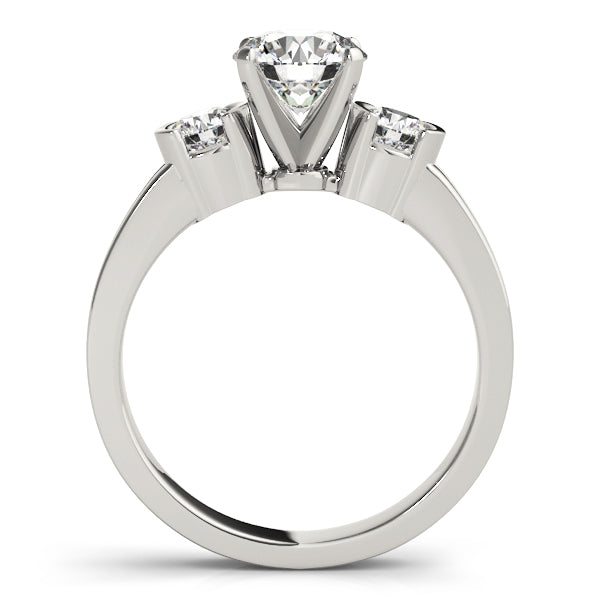 Round Three-Stone Diamond Engagement Ring · 0.40 ct tw