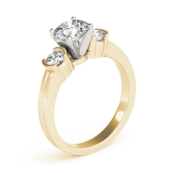 Round Three-Stone Diamond Engagement Ring · 0.40 ct tw