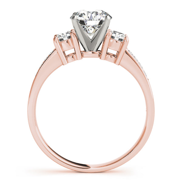 Round Three-Stone Diamond Engagement Ring · 0.40 ct tw