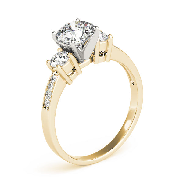 Round Three-Stone Diamond Engagement Ring · 0.40 ct tw