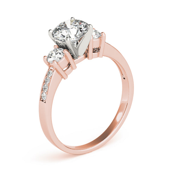 Round Three-Stone Diamond Engagement Ring · 0.40 ct tw