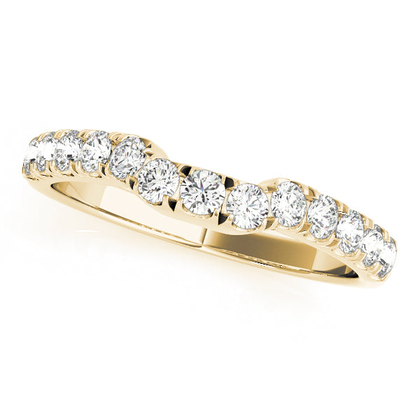 Curved Diamond Wedding Band · 0.26 ct tw