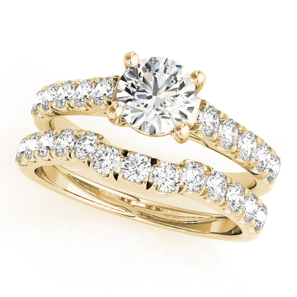 Round Trellis Diamond Engagement Ring · 1.00 ct tw
