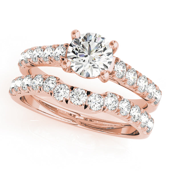Round Trellis Diamond Engagement Ring · 1.00 ct tw