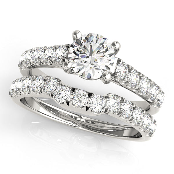 Round Trellis Diamond Engagement Ring · 1.00 ct tw