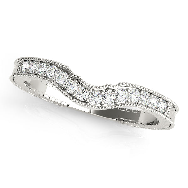 Curved Diamond Wedding Band · 0.08 ct tw