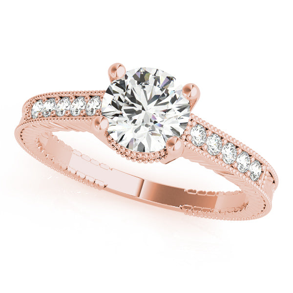 Round Antique Diamond Engagement Ring · 1.70 ct tw