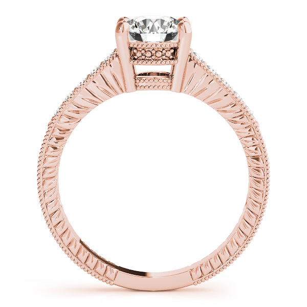 Round Antique Diamond Engagement Ring · 0.33 ct tw