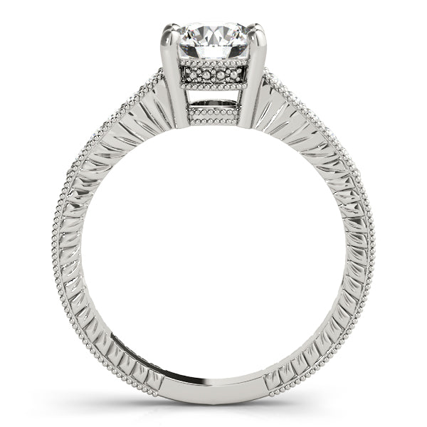 Round Antique Diamond Engagement Ring · 0.33 ct tw