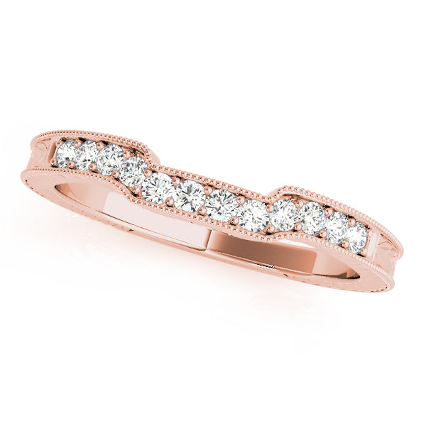 Curved Diamond Wedding Band · 0.12 ct tw