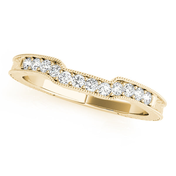 Curved Diamond Wedding Band · 0.13 ct tw