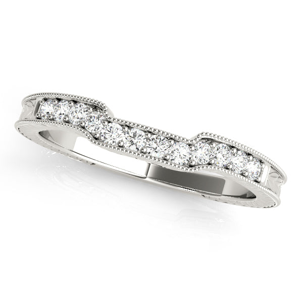 Curved Diamond Wedding Band · 0.12 ct tw