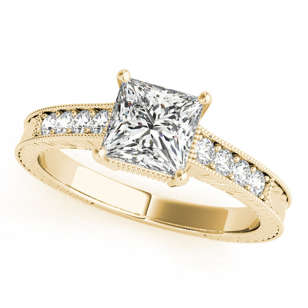 Square Antique Diamond Engagement Ring · 0.70 ct tw