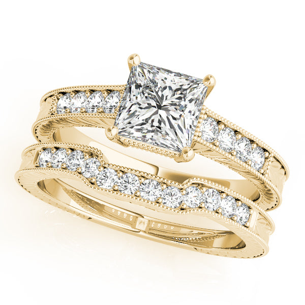 Square Antique Diamond Engagement Ring · 1.99 ct tw