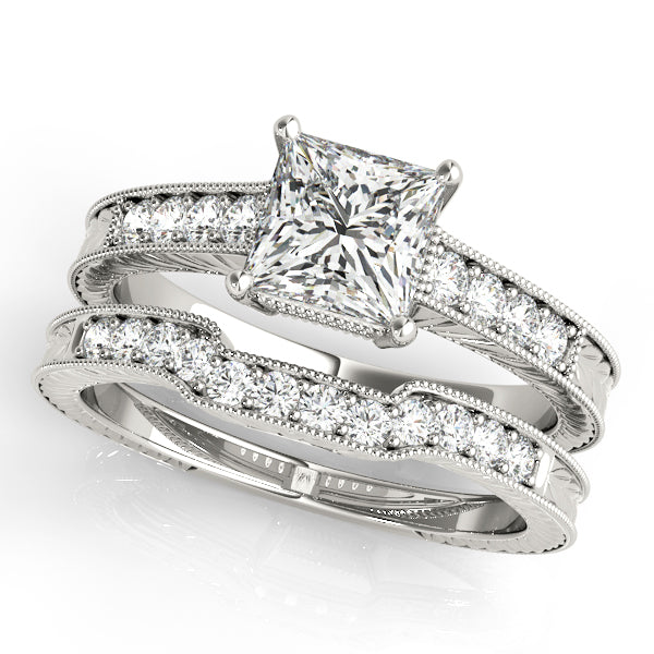 Square Antique Diamond Engagement Ring · 0.70 ct tw