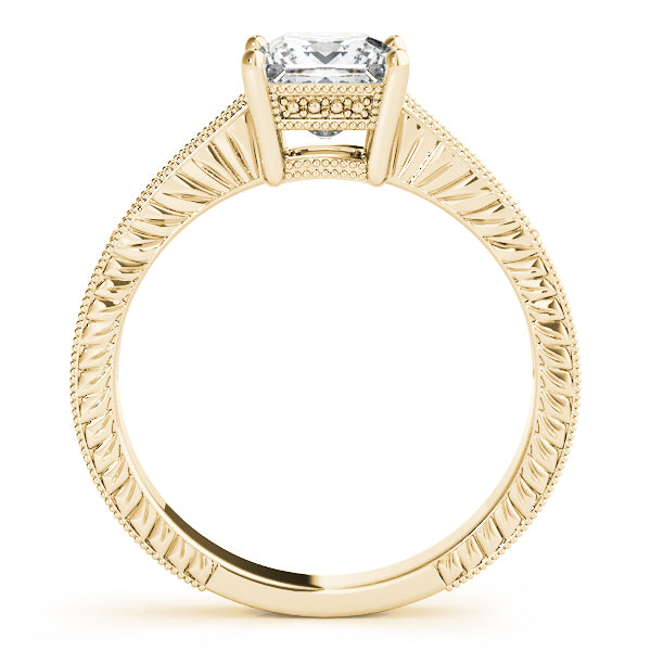 Square Antique Diamond Engagement Ring · 0.91 ct tw