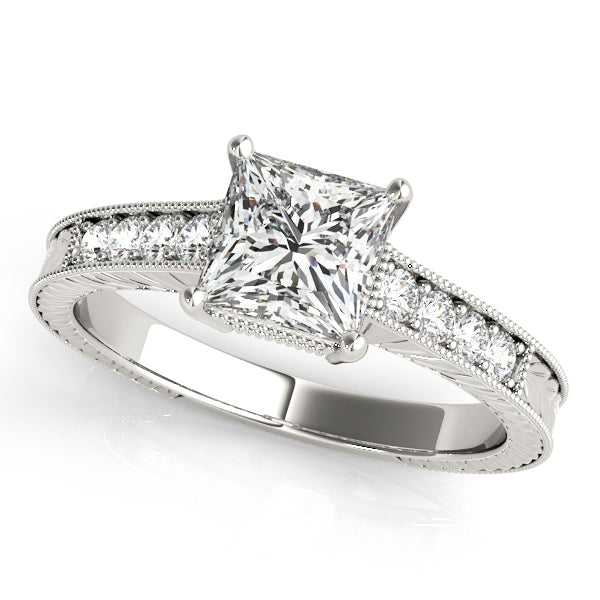 Square Antique Diamond Engagement Ring · 0.70 ct tw