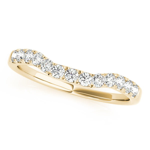 Curved Diamond Wedding Band · 0.39 ct tw