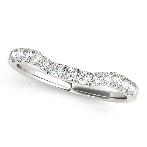 Curved Diamond Wedding Band · 0.50 ct tw