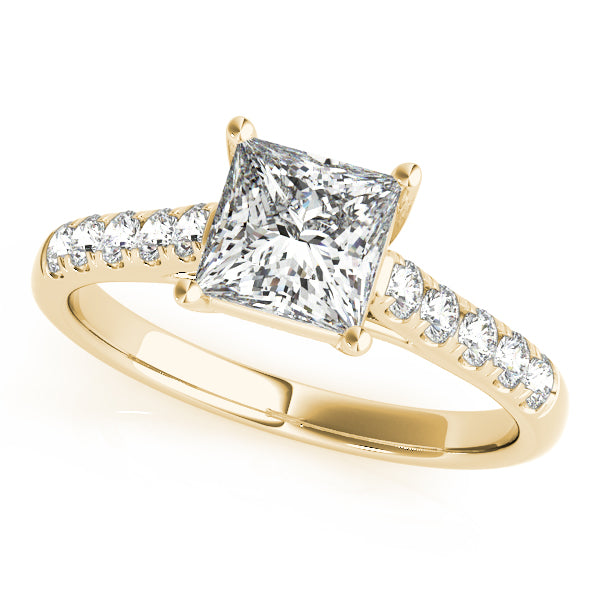 Square Trellis Diamond Engagement Ring · 0.50 ct tw