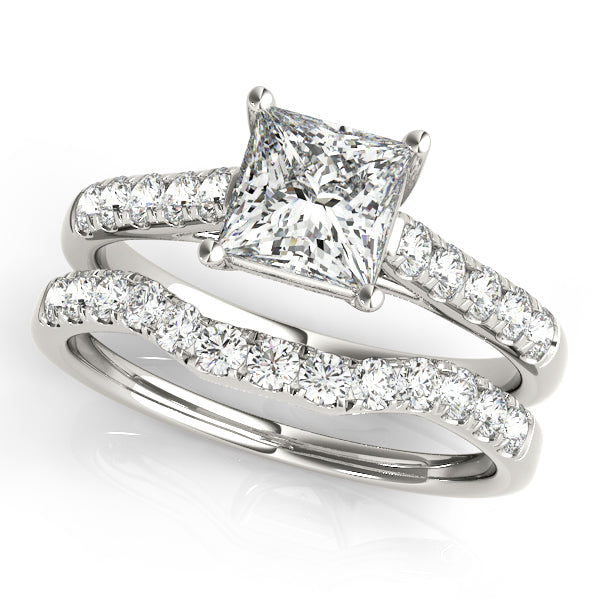 Square Trellis Diamond Engagement Ring · 0.50 ct tw