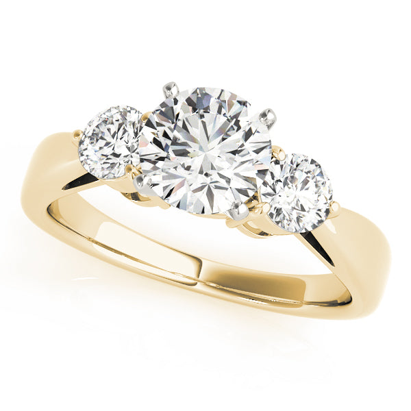 Round Three-Stone Diamond Engagement Ring · 0.50 ct tw