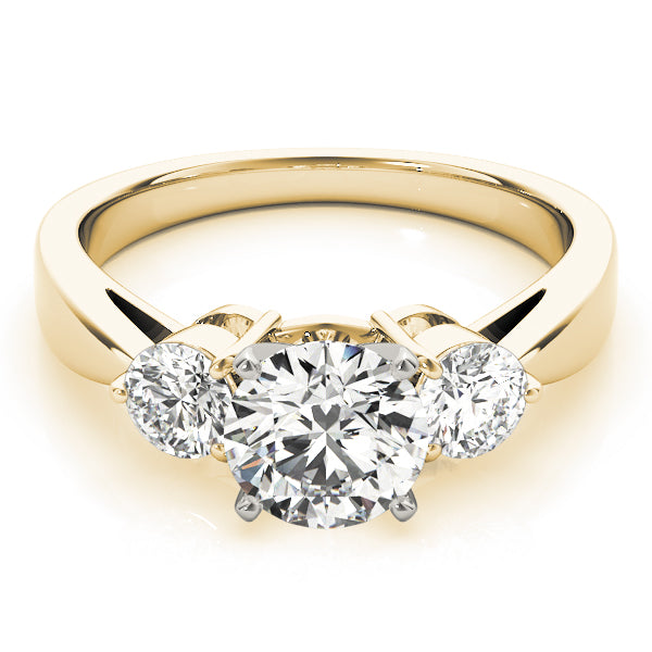 Round Three-Stone Diamond Engagement Ring · 0.50 ct tw