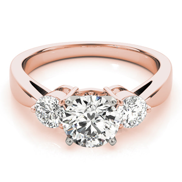 Round Three-Stone Diamond Engagement Ring · 0.50 ct tw