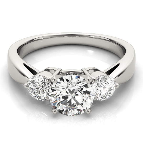 Round Three-Stone Diamond Engagement Ring · 0.50 ct tw