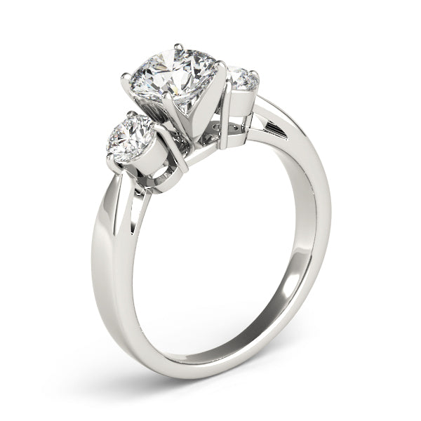 Round Three-Stone Diamond Engagement Ring · 0.50 ct tw