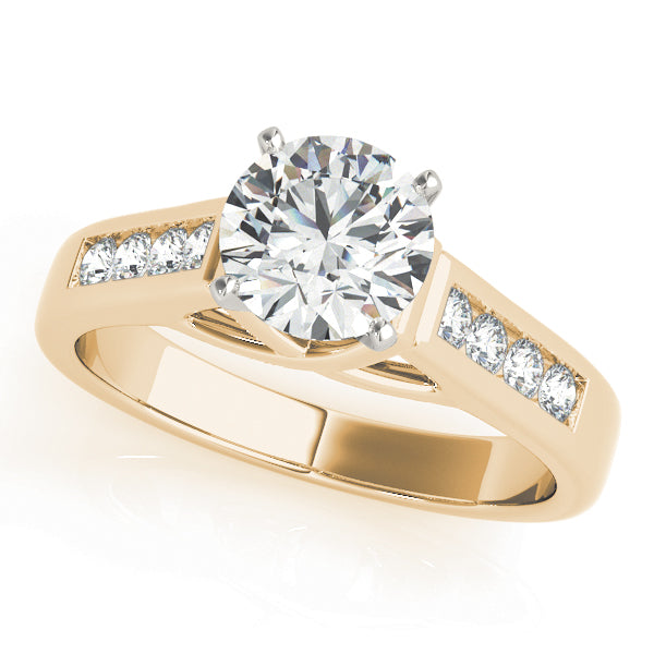 Single Row Channel Set Diamond Engagement Ring · 0.20 ct tw