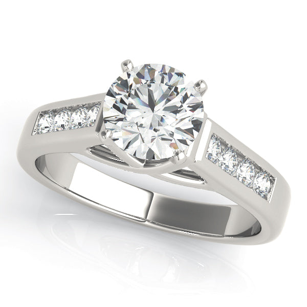 Single Row Channel Set Diamond Engagement Ring · 0.20 ct tw