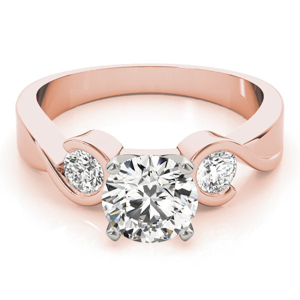 Round Three-Stone Diamond Engagement Ring · 0.24 ct tw
