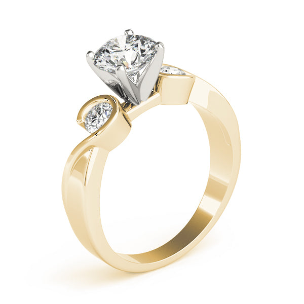 Round Three-Stone Diamond Engagement Ring · 0.24 ct tw