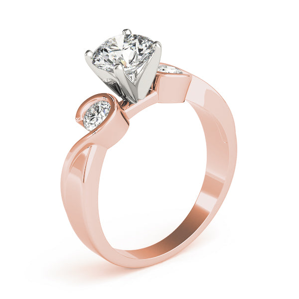 Round Three-Stone Diamond Engagement Ring · 0.24 ct tw