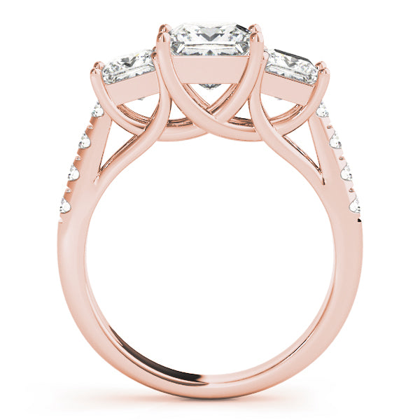 Square Three-Stone Princess Diamond Engagement Ring · 0.56 ct tw