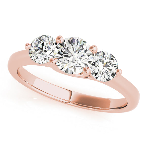 Round Three-Stone Diamond Engagement Ring · 1.00 ct tw