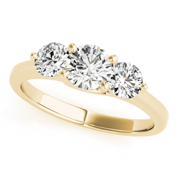 Round Three-Stone Diamond Engagement Ring · 2.00 ct tw