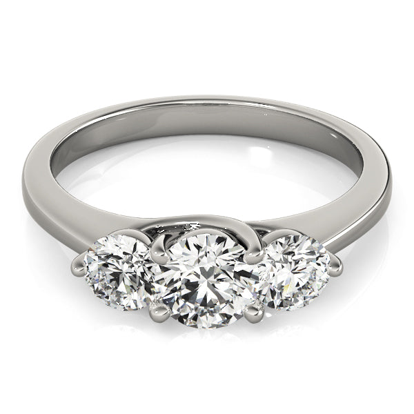 Round Three-Stone Diamond Engagement Ring · 1.00 ct tw