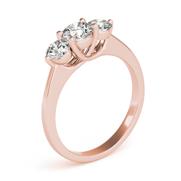 Round Three-Stone Diamond Engagement Ring · 1.00 ct tw