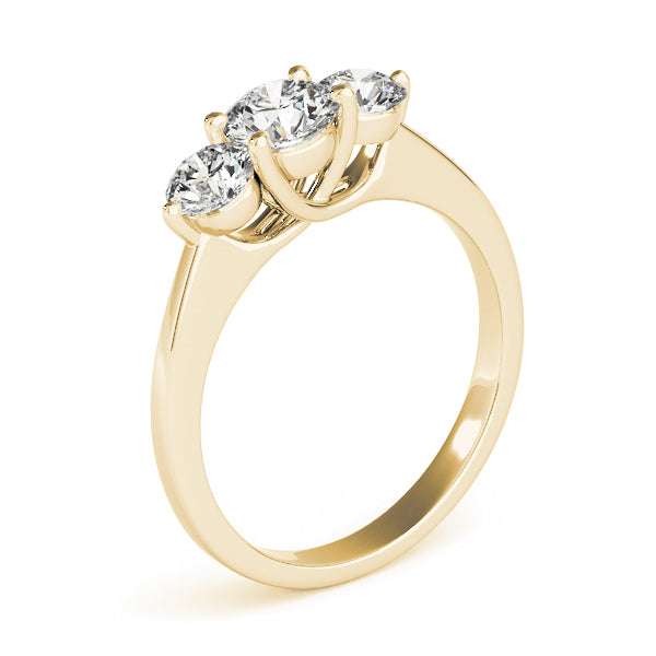 Round Three-Stone Diamond Engagement Ring · 3.00 ct tw