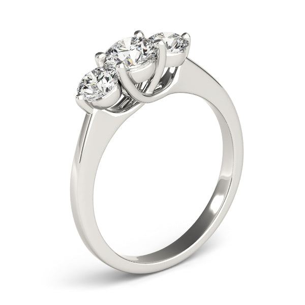 Round Three-Stone Diamond Engagement Ring · 1.00 ct tw